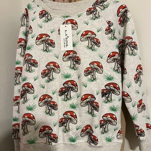Mushroom sweatshirt women’s medium